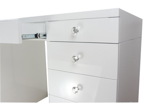 VA00007 White Vanity table for hollywood makeup mirrors